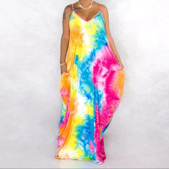 KweenCo Dresses & Skirts - Tie-dye maxi dress